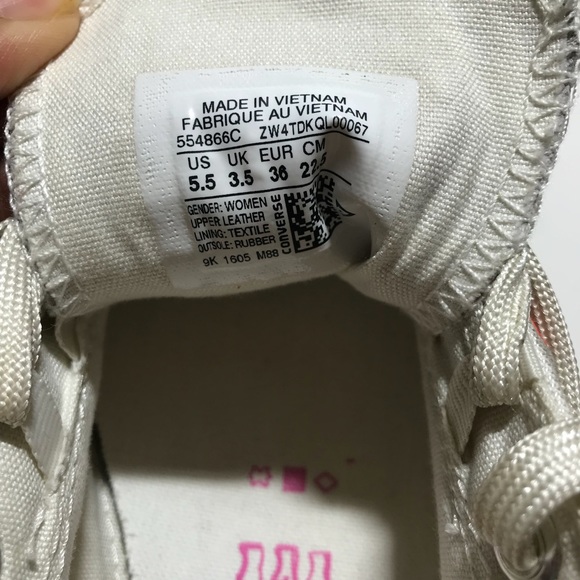 CONVERSE x PATBO embroider floral leather sneaker - Picture 7 of 8